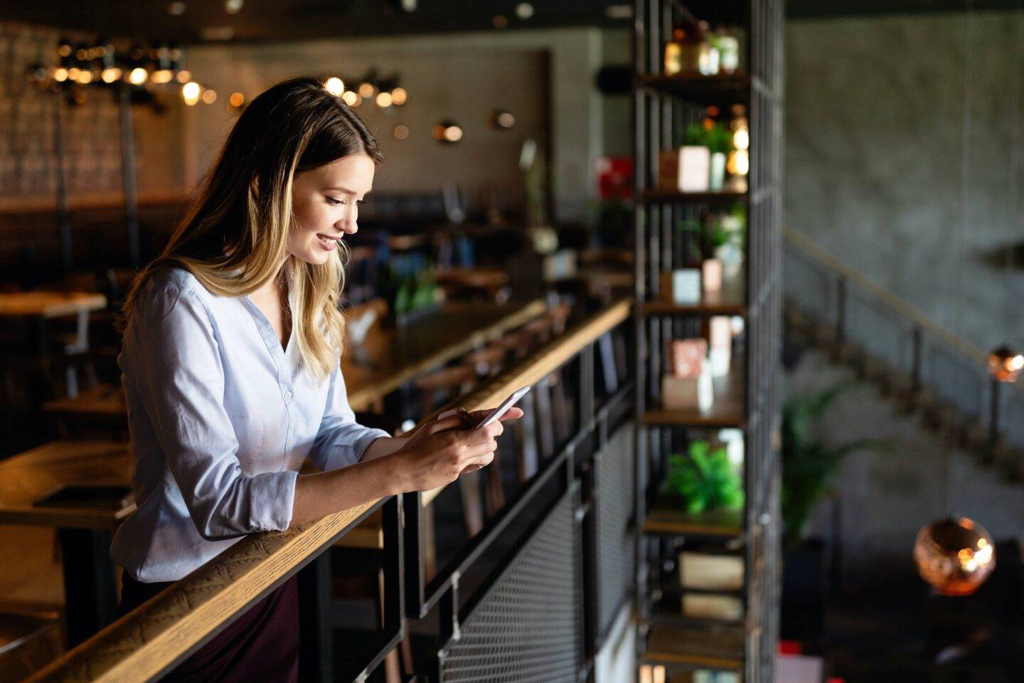 Woman on phone