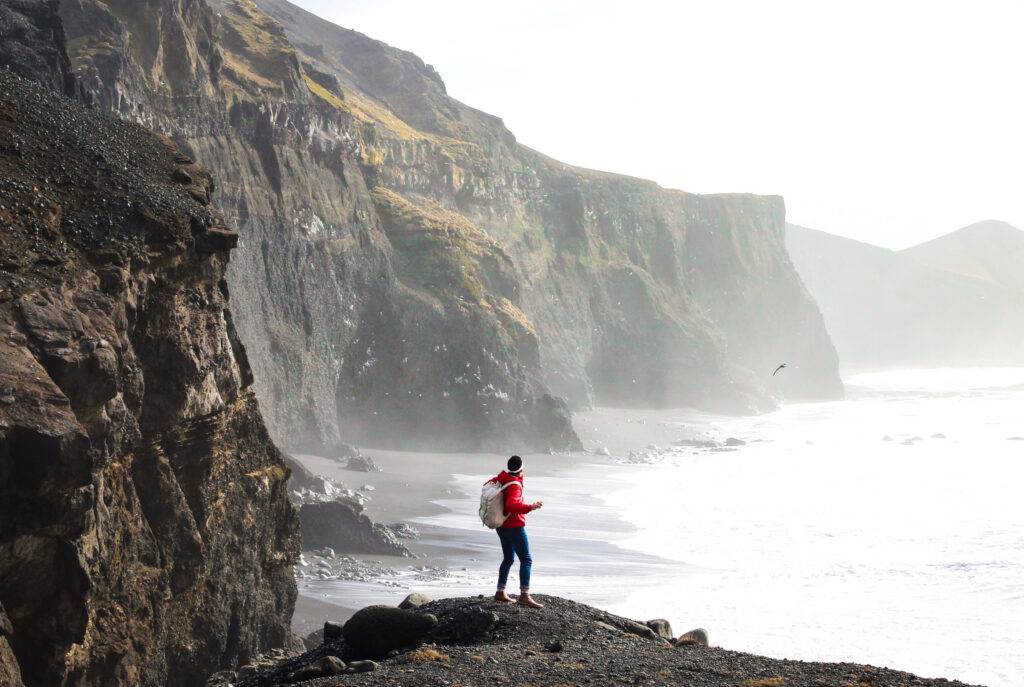 person on the coast