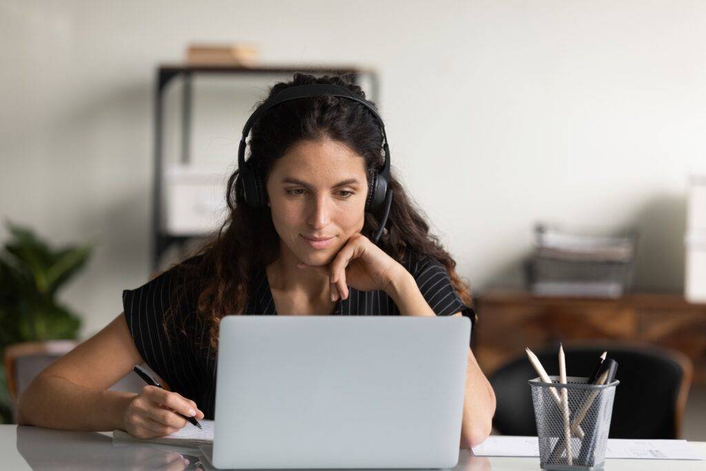 woman working