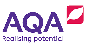logo of AQA purple
