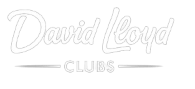 David Lloyds club logo in white